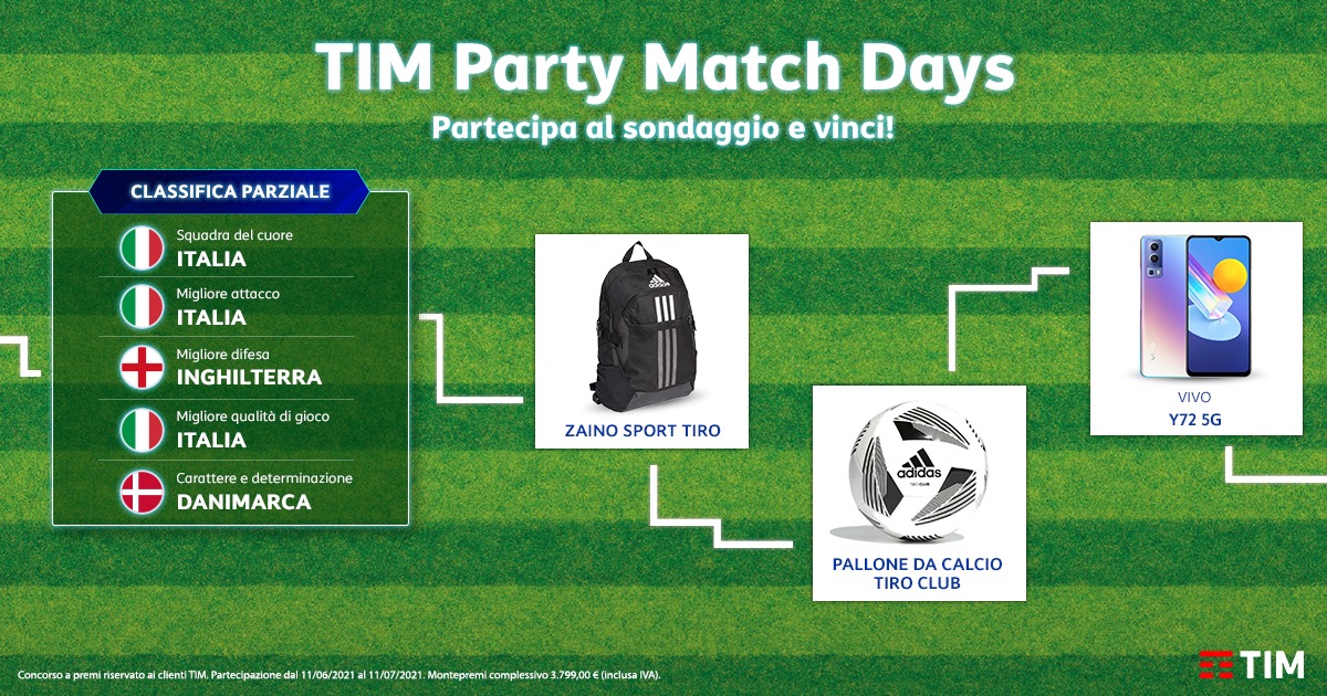 TIM - Match Days: partecipa al sondaggio di #TIMParty e Vinci. ⚽️ ...