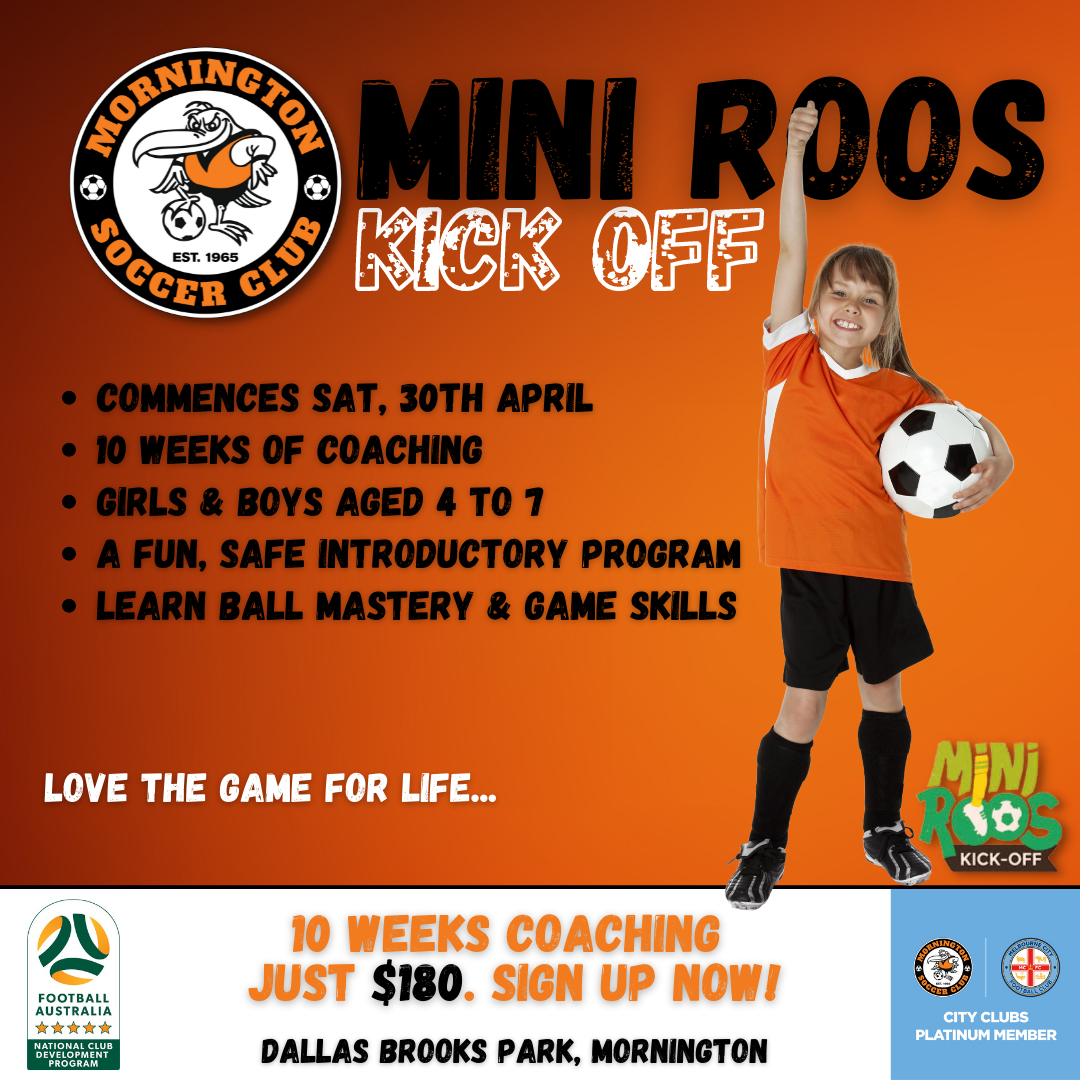 Our Famed Mini Roos Kick Off... - Mornington Soccer Club