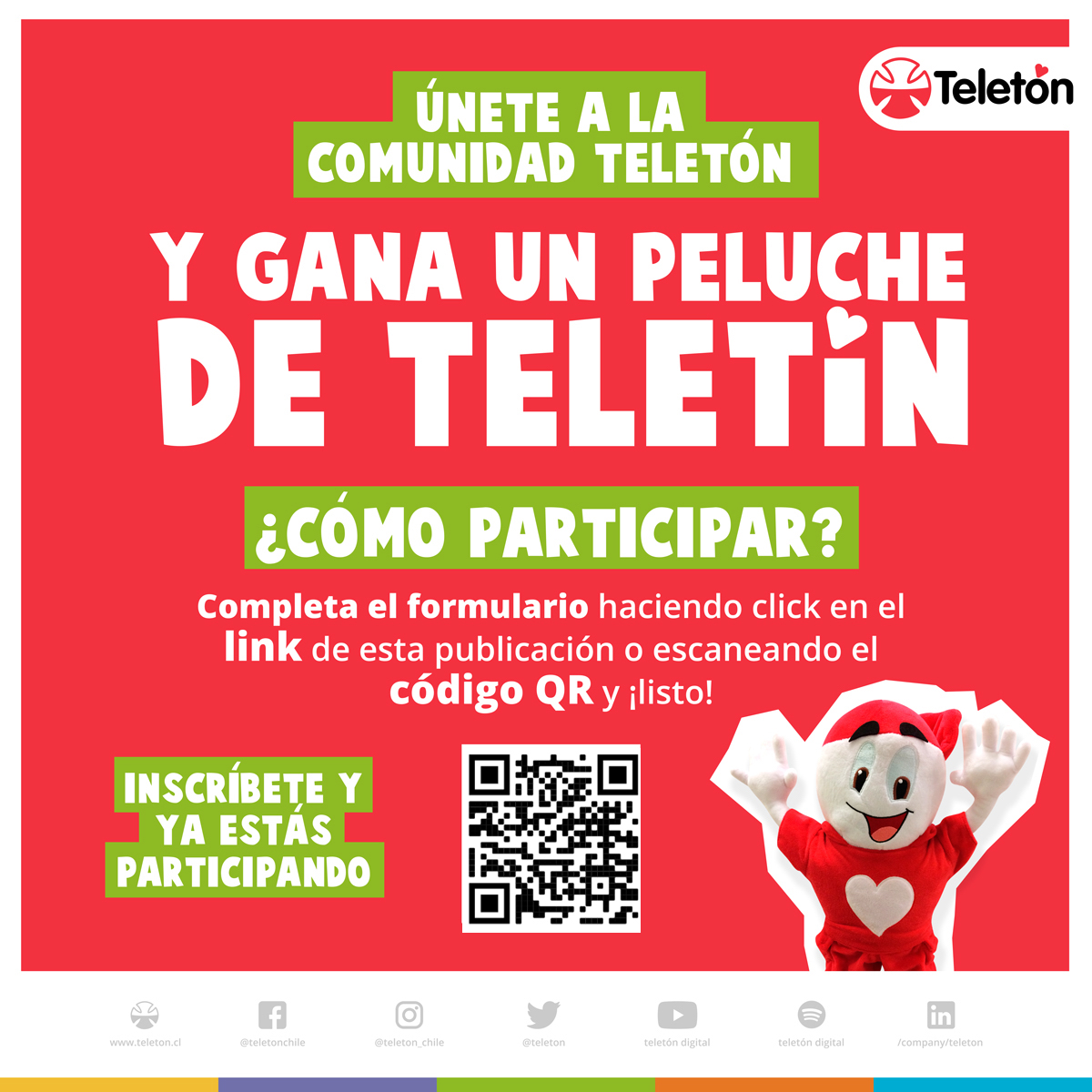 Teletón Chile - 🤩 ¡Sé parte de la comunidad Teletón y...