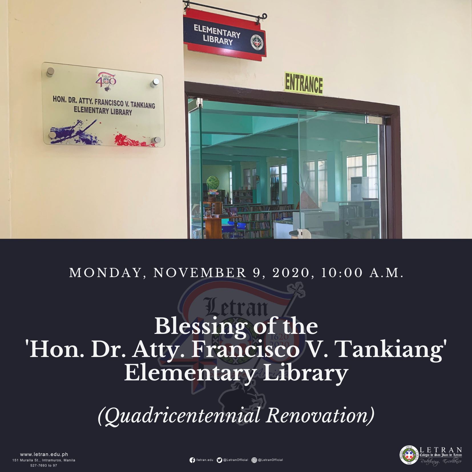 As we prepare for the National... - Letran Manila Library