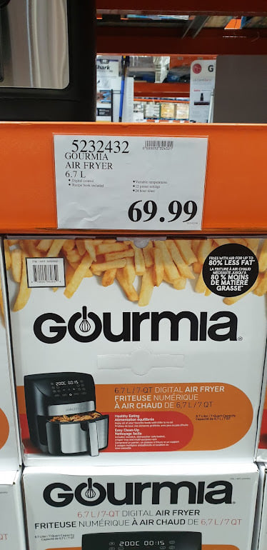 For those who have the 7 quart Gourmia air fryer from Costco how