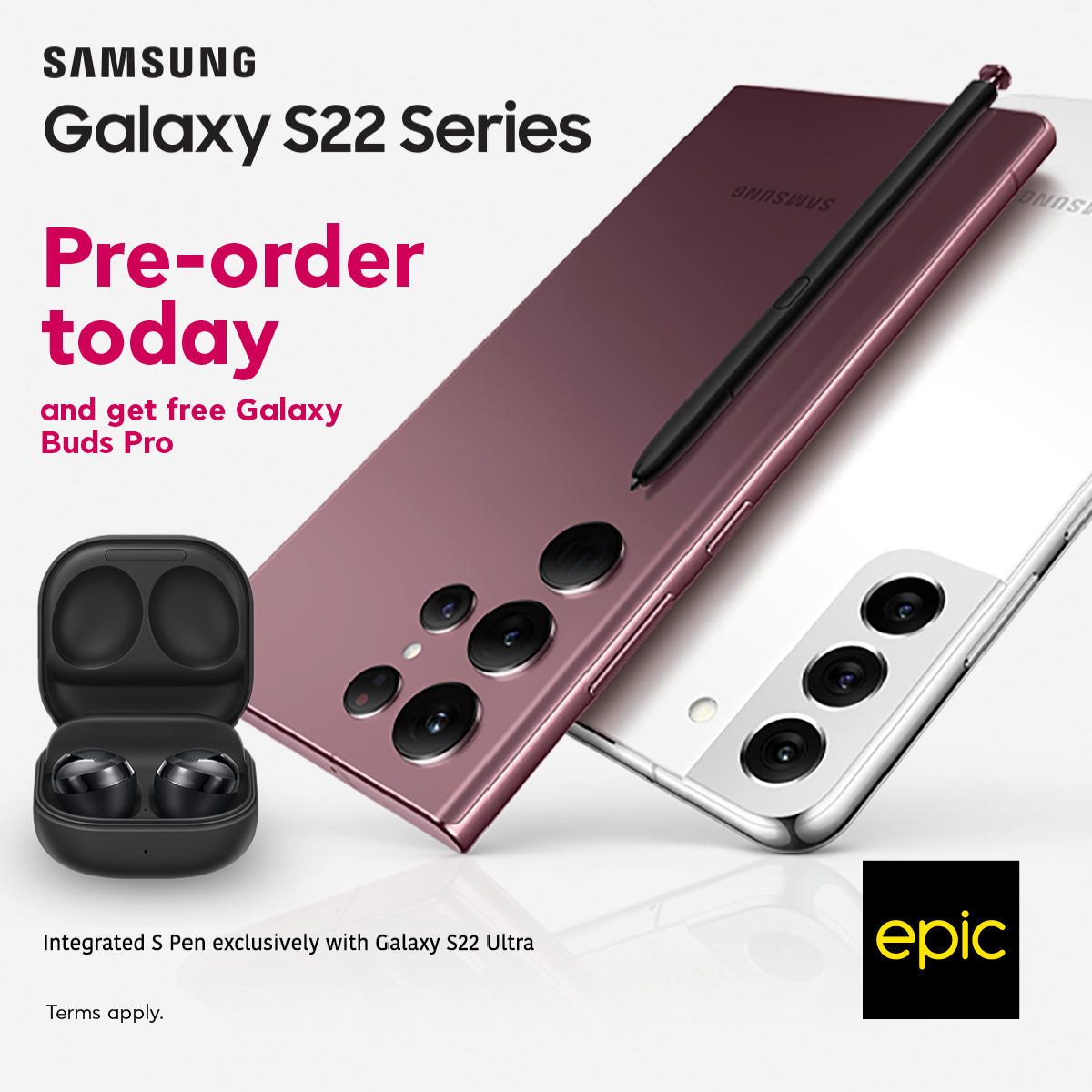 Pre-order a Samsung Galaxy S22 Series phone and get the Galaxy 