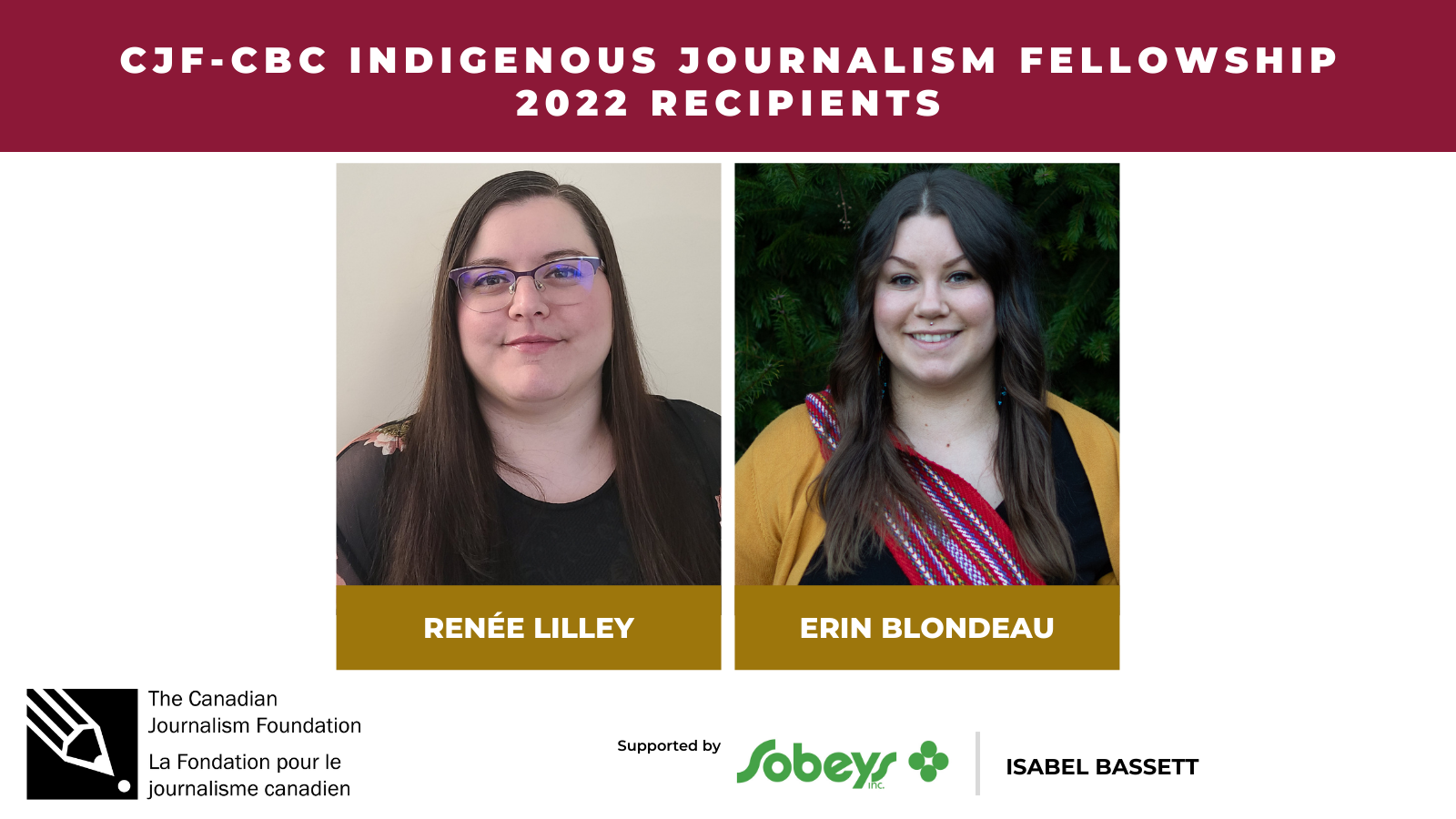 Canadian Journalism Foundation - TORONTO, April 27, 2022 - Renée Lilley ...