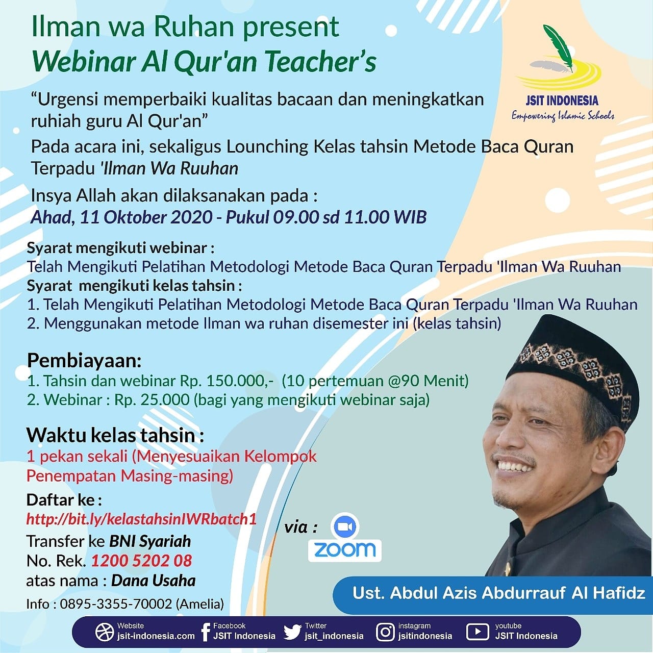JSIT Indonesia - Ilman wa Ruhan present 🌸🌸*Webinar Al Qur'an teacher’s ...