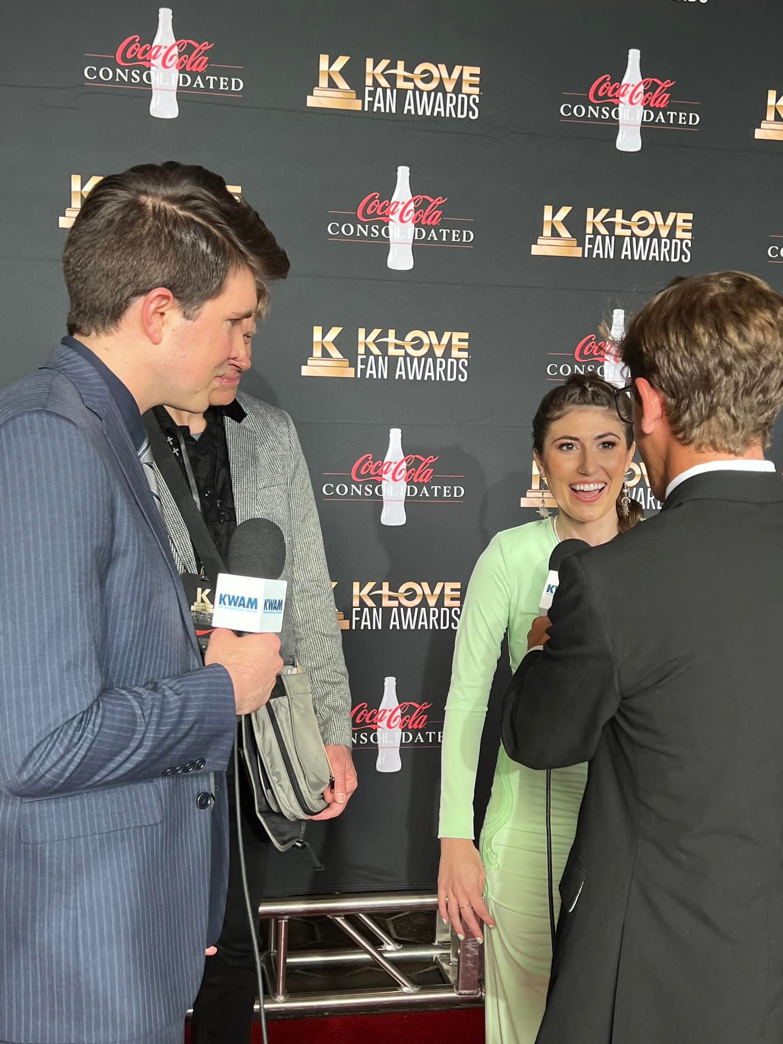The Mighty 990 - KWAM on the red carpet at the K-LOVE Fan...