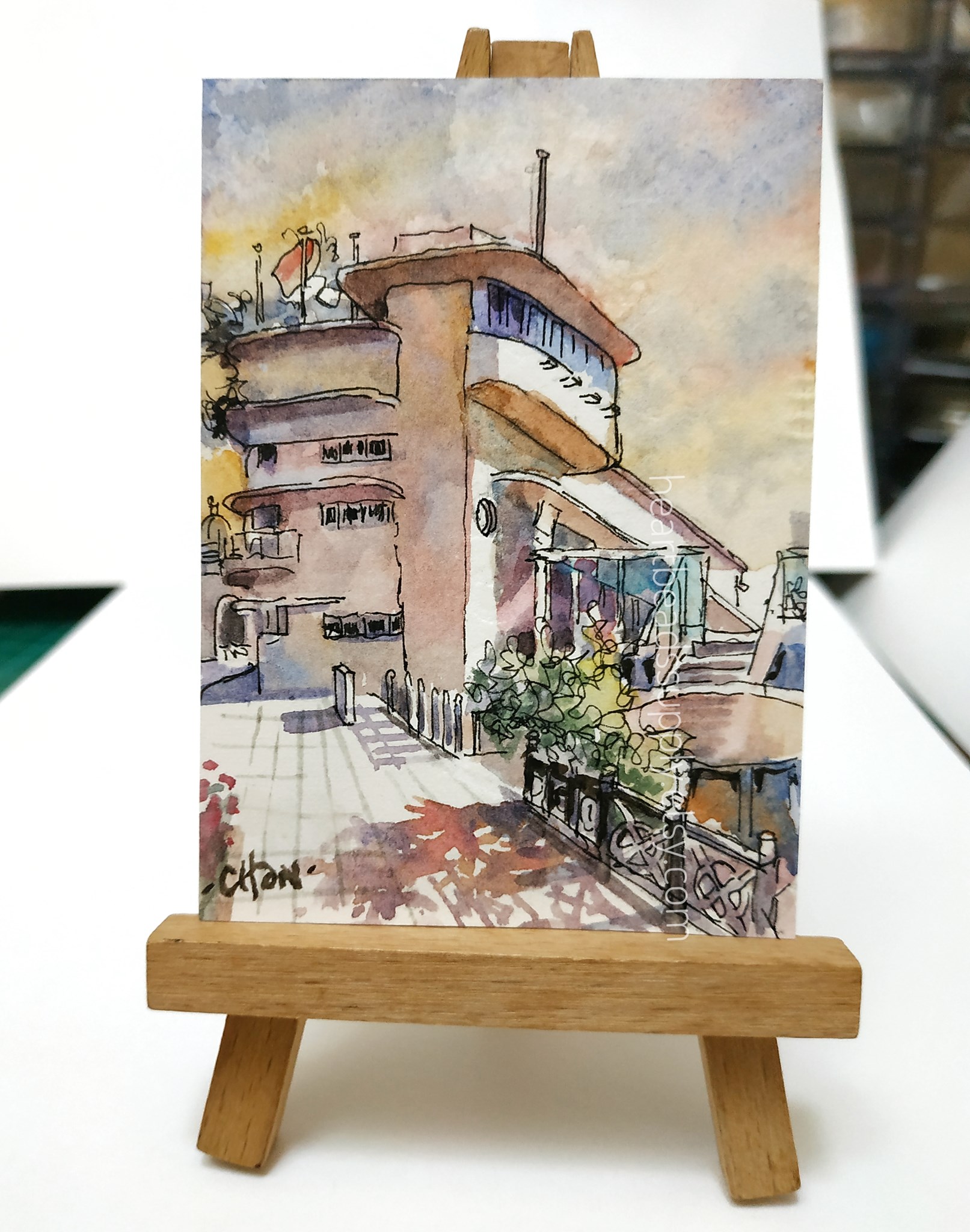 Graham Byfield 水彩画 シンガポール 【公式通販】