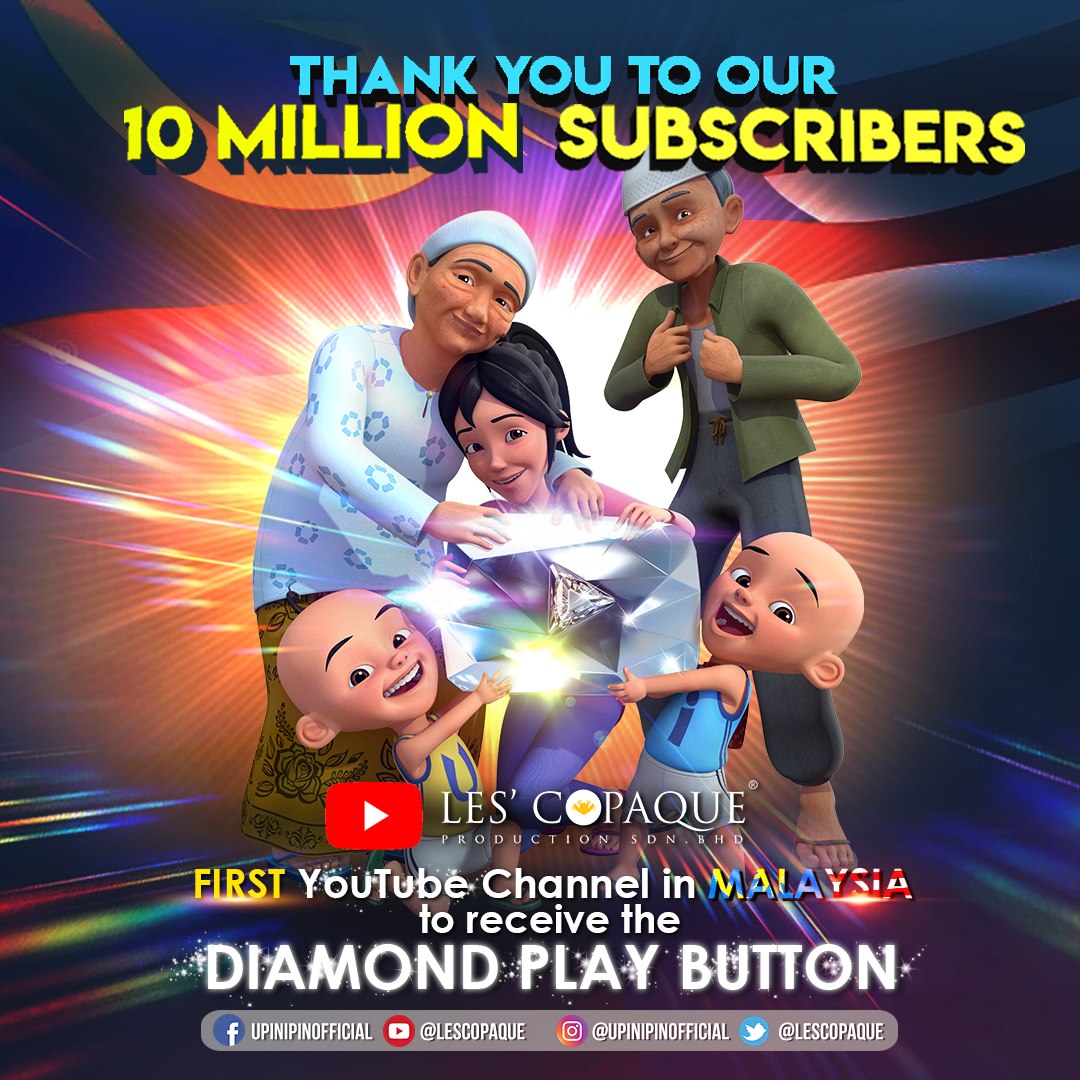 Upin Ipin Terima Kasih Semua Sempena Dengan Youtube Facebook