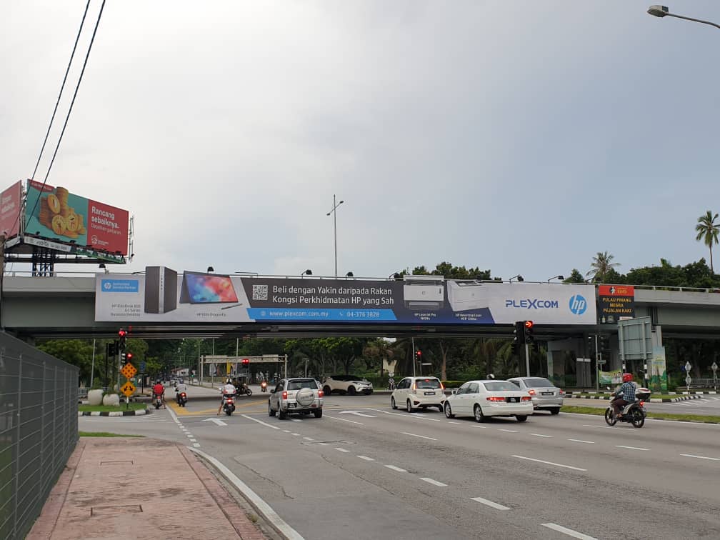 Plexcom Network System Sdn Bhd Our Latest Billboard Advertisement On The Overhead Bridge At Jalan Masjid Negeri Jalan Scotland You Will Be Able To See It If You Are Going