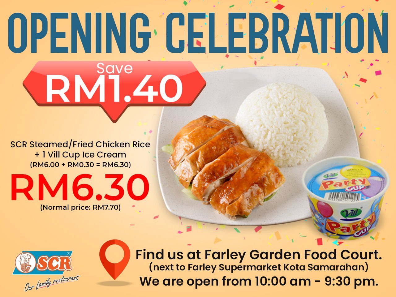🔔 Announcing the Opening of... - SCR - Singapore Chicken Rice