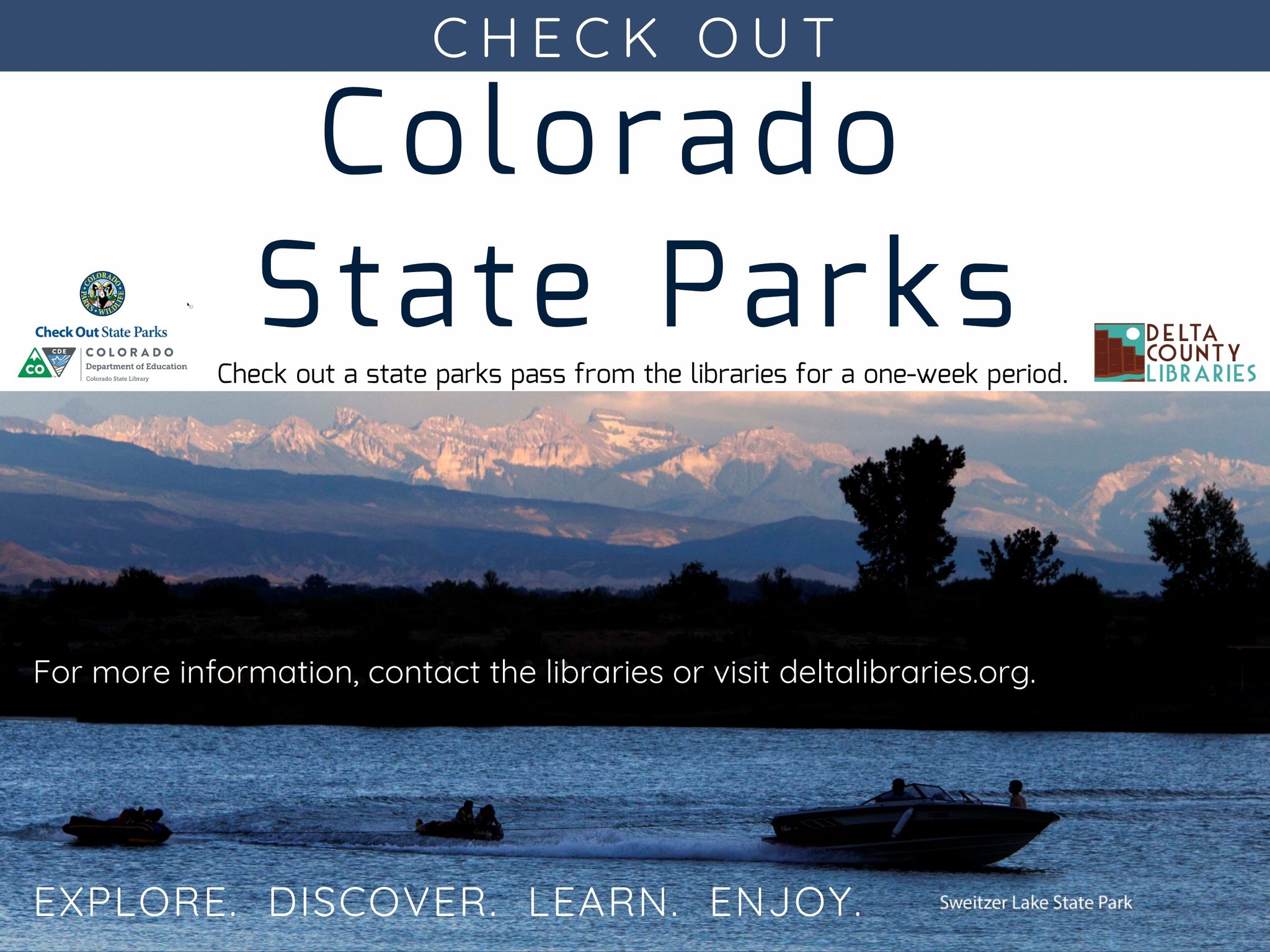 Check out a state parks pass from... - Delta County Libraries | Facebook
