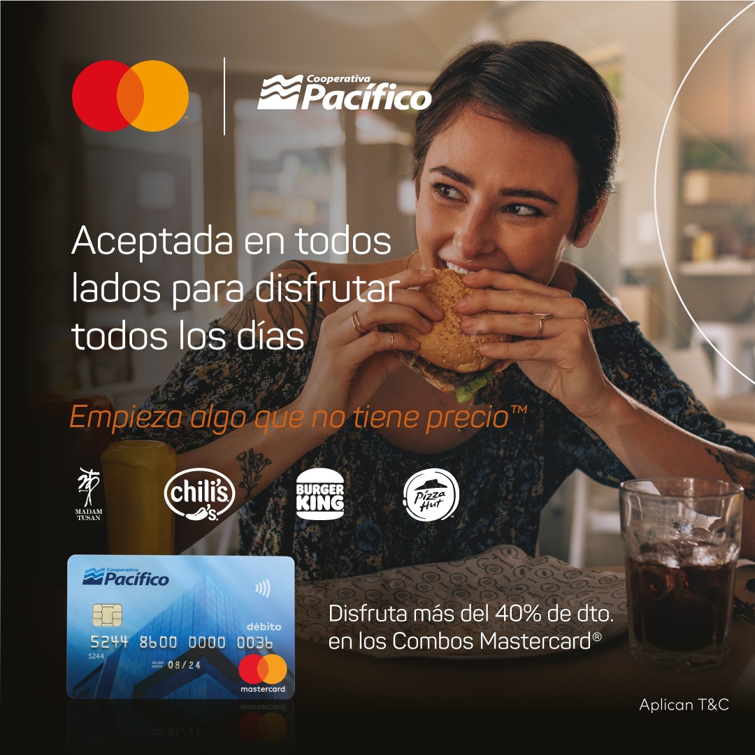 ¡Disfruta los Combos Mastercard! 🔴🟠... - Cooperativa Pacífico | Facebook