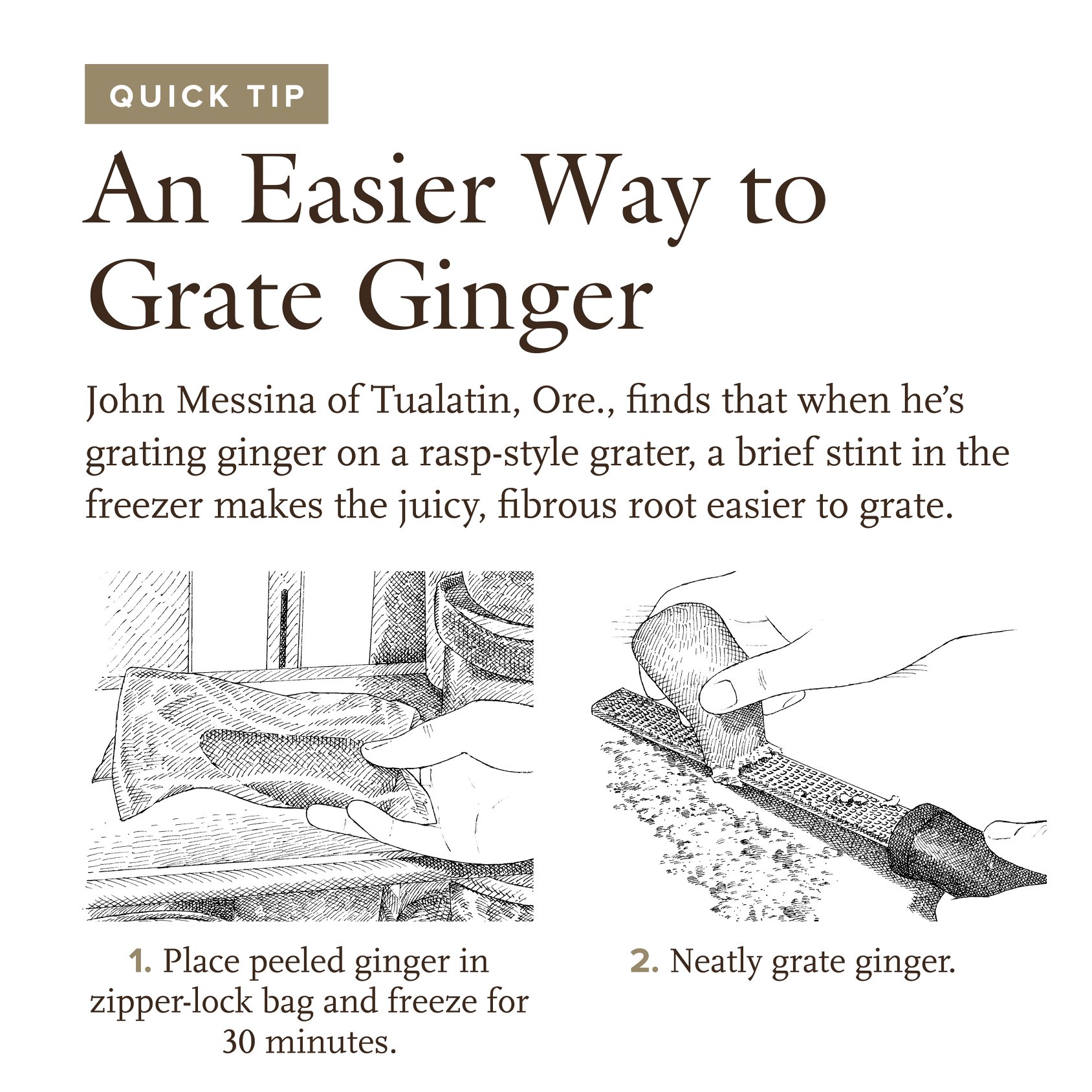 Cook's Illustrated - We often call for grating ginger to get it super ...