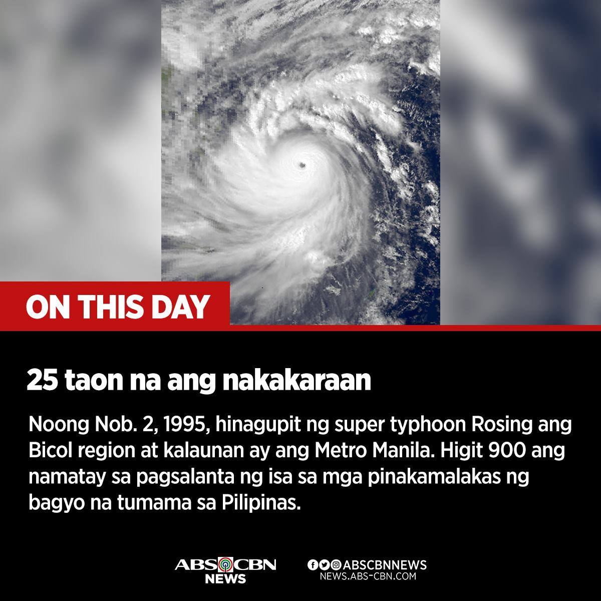 ABS-CBN News - Inihalintulad ng PAGASA ang super typhoon #RollyPH sa ...
