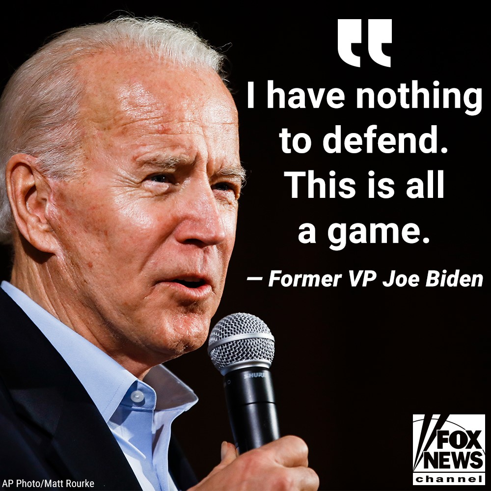 Fox News - Former Vice President Joe Biden told reporters... | Facebook