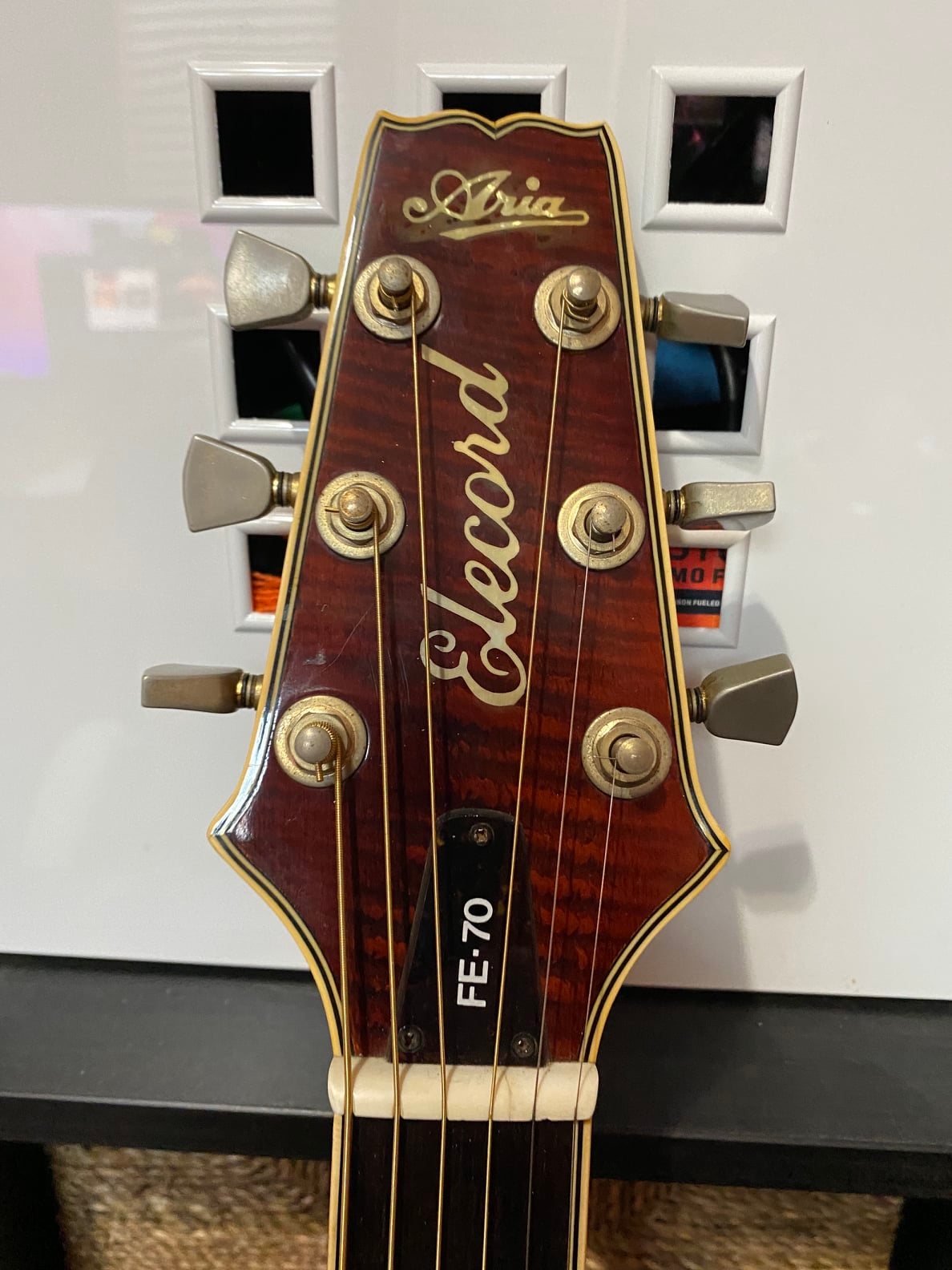Aria Elecord - Folk Electric FE-70 Sounds great plugged in or