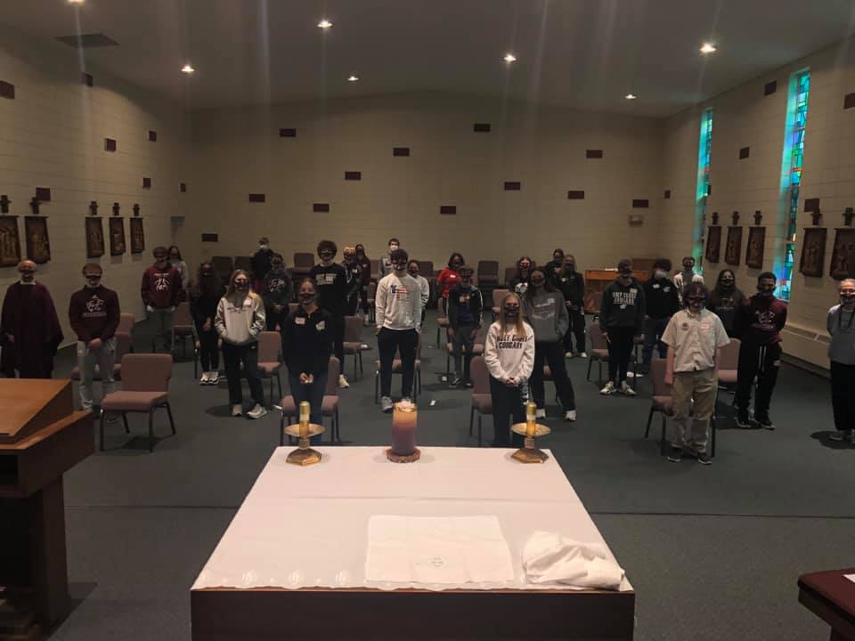 Yesterday, our first group of... - Holy Cross High School