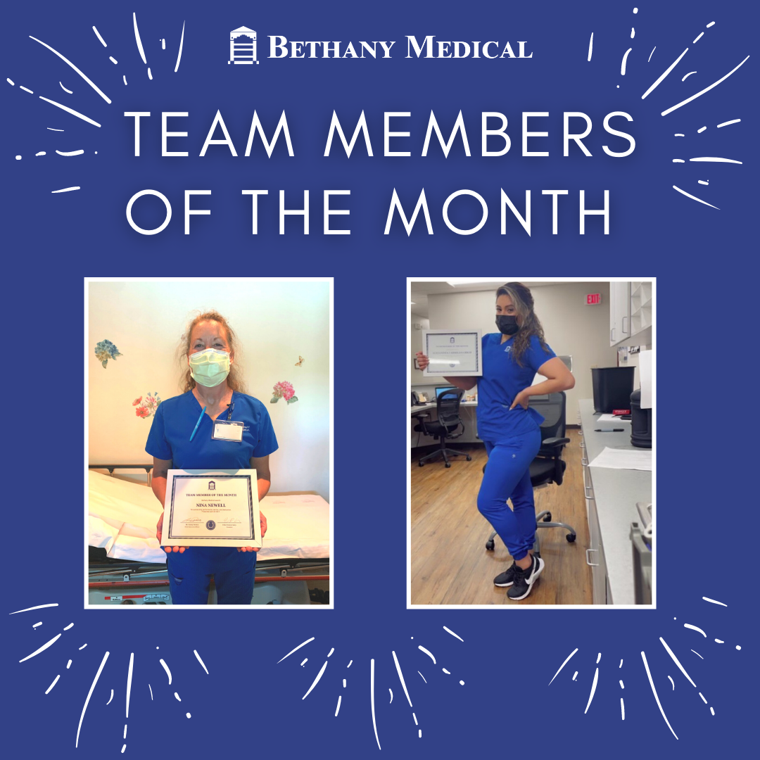 Bethany Medical - 🎉Congratulations to our APRIL Team...