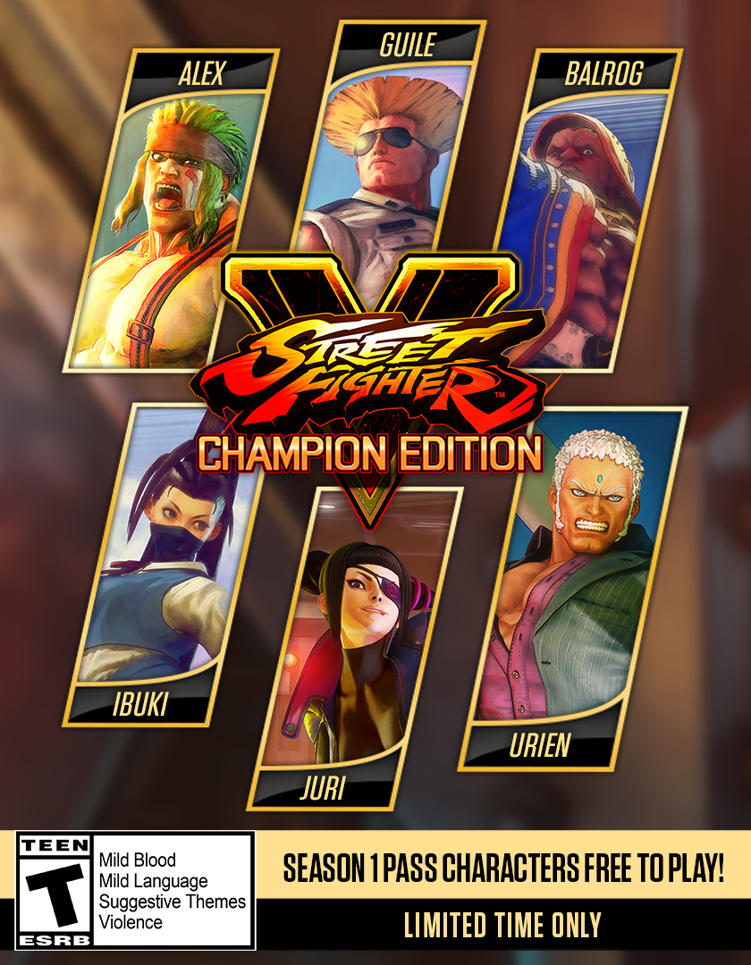 Street Fighter 1 Characters