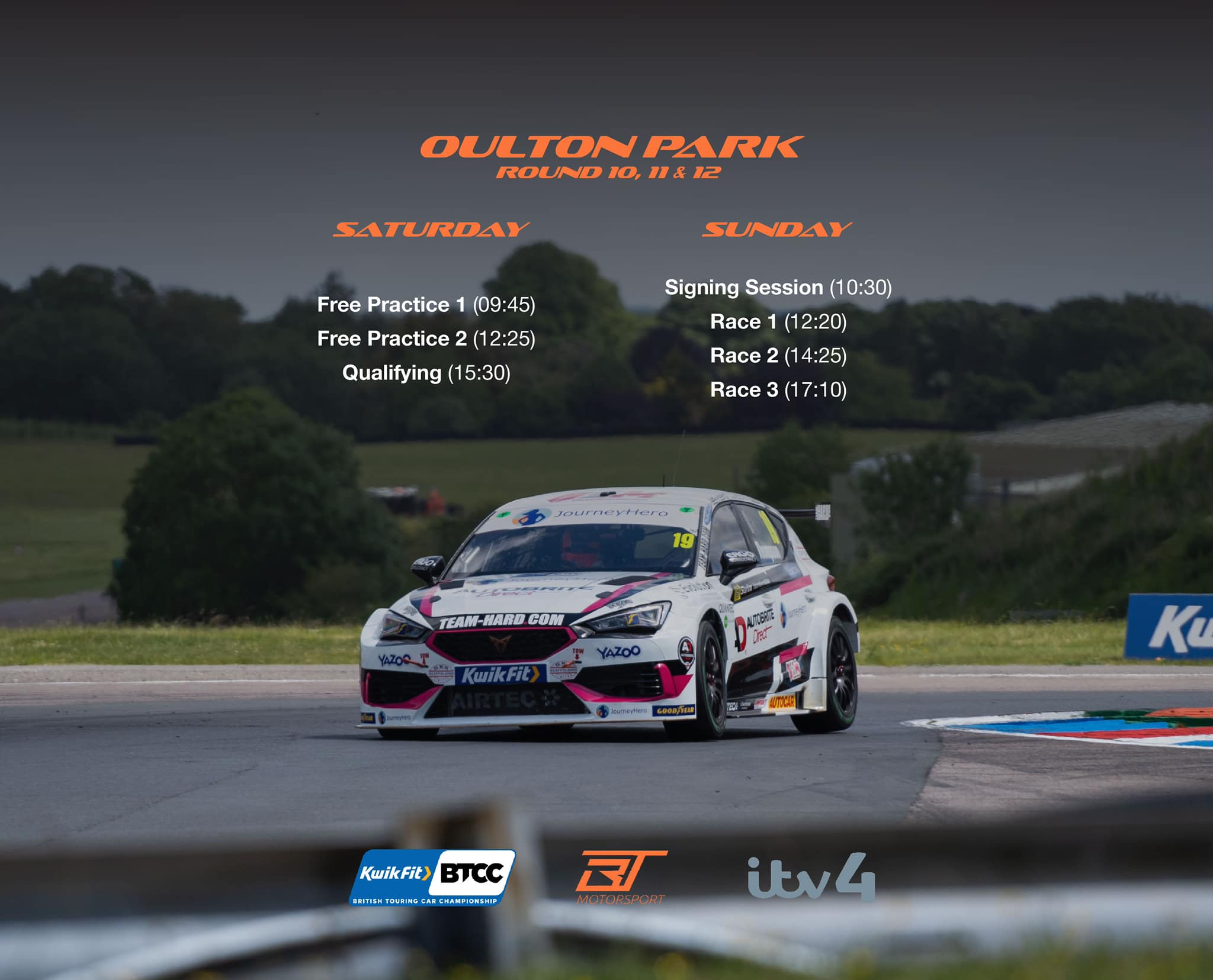 Bobby Thompson - Here’s the timetable for this weekend at...