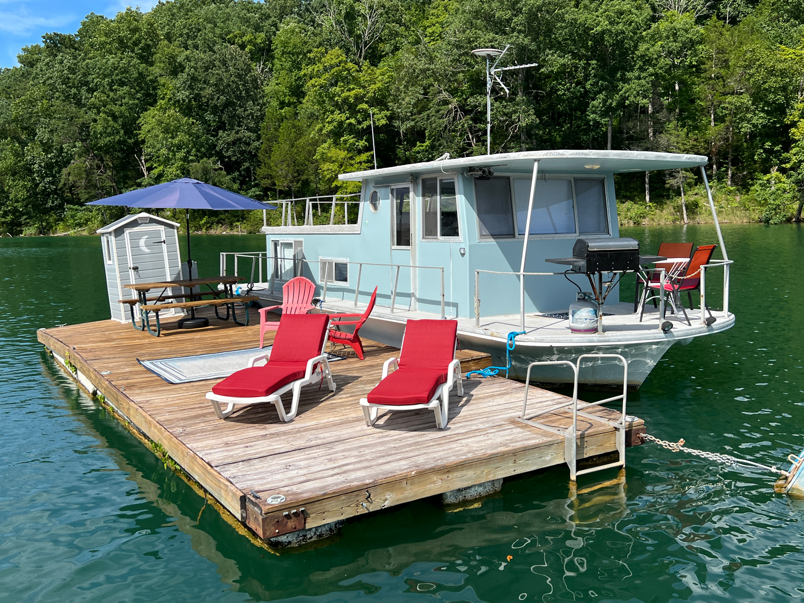 YourNewBoat.com - REDUCED! 9 x 21 Floating Cabin For Sale on Norris ...