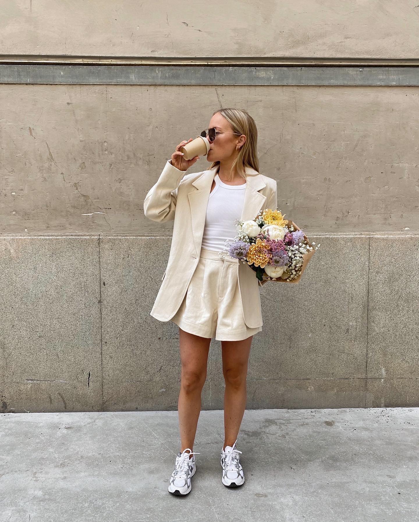Gina Tricot - A suit for summer 🤍💐 @emmamelins wearing...