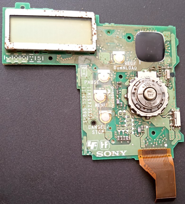 Replacing a broken flex cable in a Sony MZ-NHF800 Hi-MD player