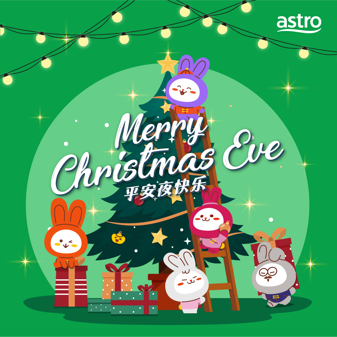 Astro AOD - 这是一个迎接圣诞节的季节啦！猜猜旺兔会在平安夜的时候看什么电影呢？留言你的必看电影和旺兔一起在平安夜时看吧！ #旺兔 ...