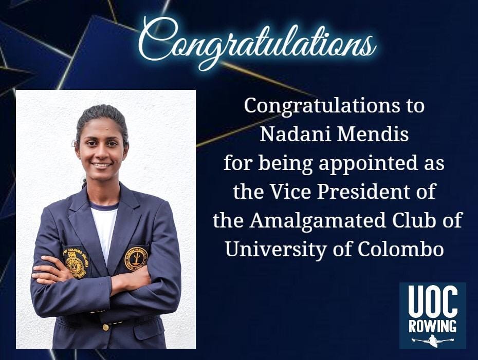 UOC Rowing - Congratulations to Nadani Mendis - Rowing... | Facebook