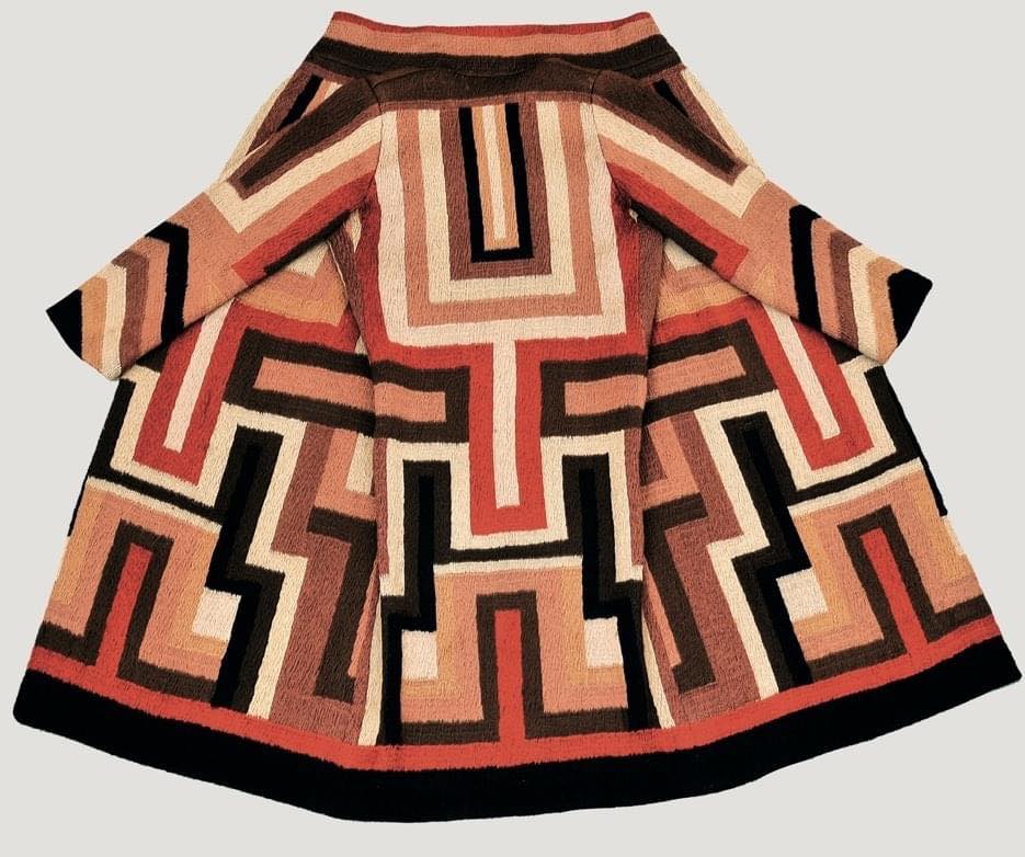 Sonia Delaunay, Coat made for Gloria Swanson, , 1925. Wool