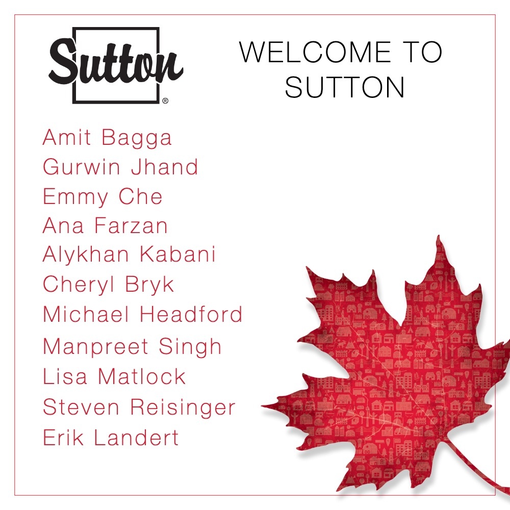 Welcome to all our new Sutton... - Sutton Group Real Estate