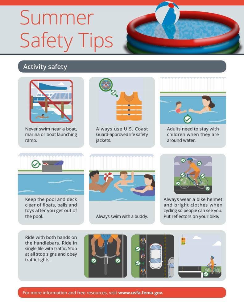 Lower Allen Fire Company No. 1 - ☀️ Summer Activity Safety Tips: 🏊‍♀️ ...