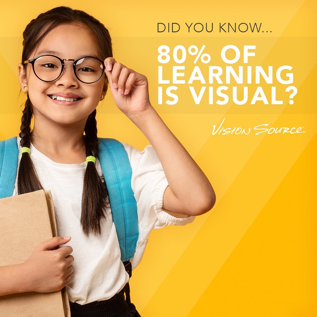 Did you know that 80% of learning that... - Vision Source Rio