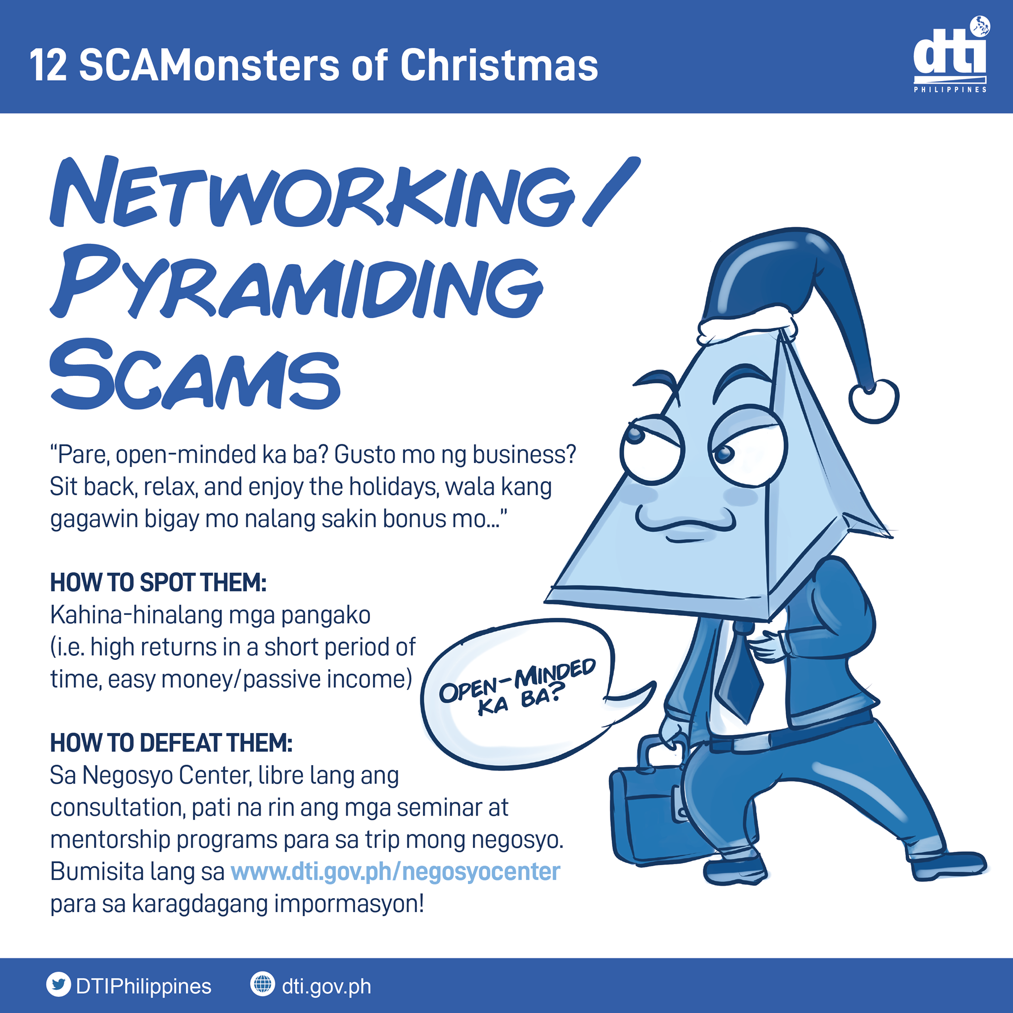 DTI Philippines - NETWORKING/ PYRAMIDING SCAMS 