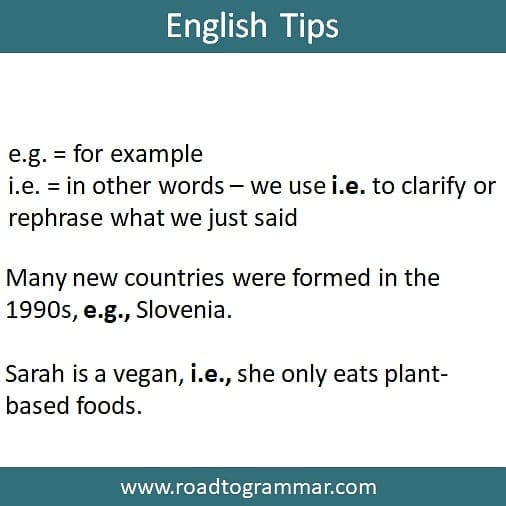 Road To Grammar - Here are some notes on the usage of ie...