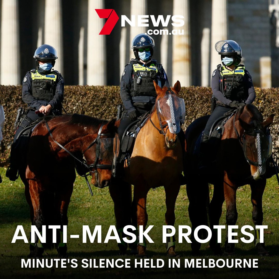 7NEWS Melbourne - A bizarre anti-mask rally at Melbourne’s Shrine of ...
