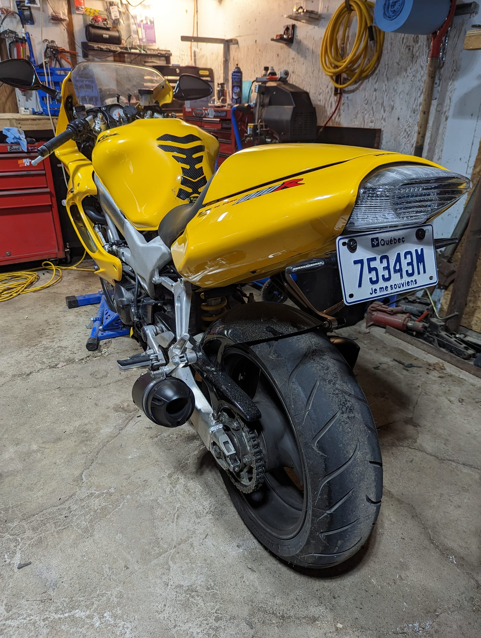 Restored 1998 Honda VTR1000 bike