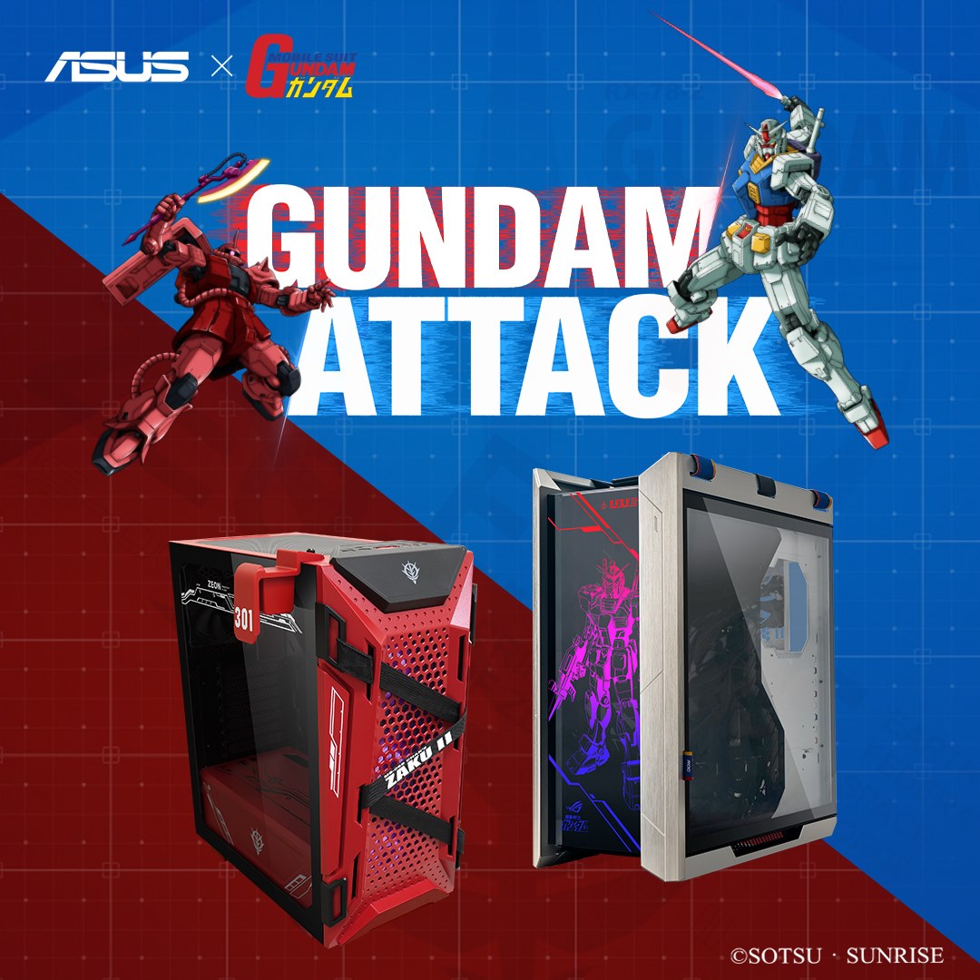 MADE FOR GUNDAM-THEMED SHOWCASE BUILDS - ROG Strix Helios GUNDAM