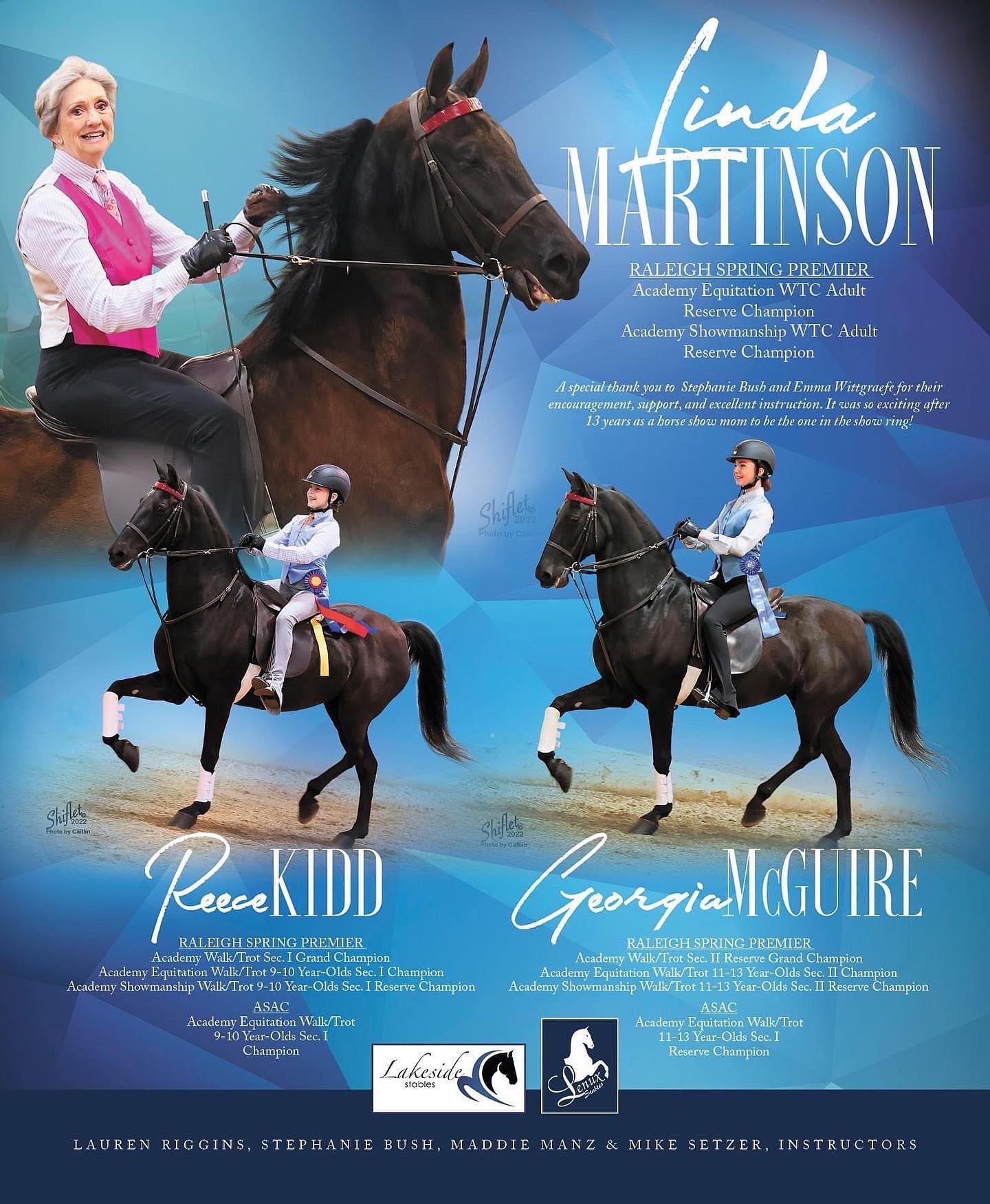 Lakeside - We are so proud of our three academy riders: Linda Martinson ...