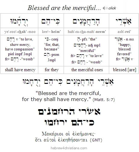 Yeshua taught us a great principle... - Hebrew for Christians