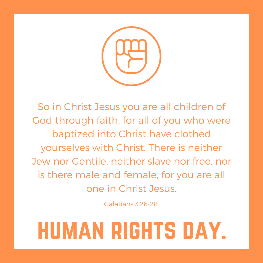 On this Human Rights Day we... - St James Church - Kenilworth
