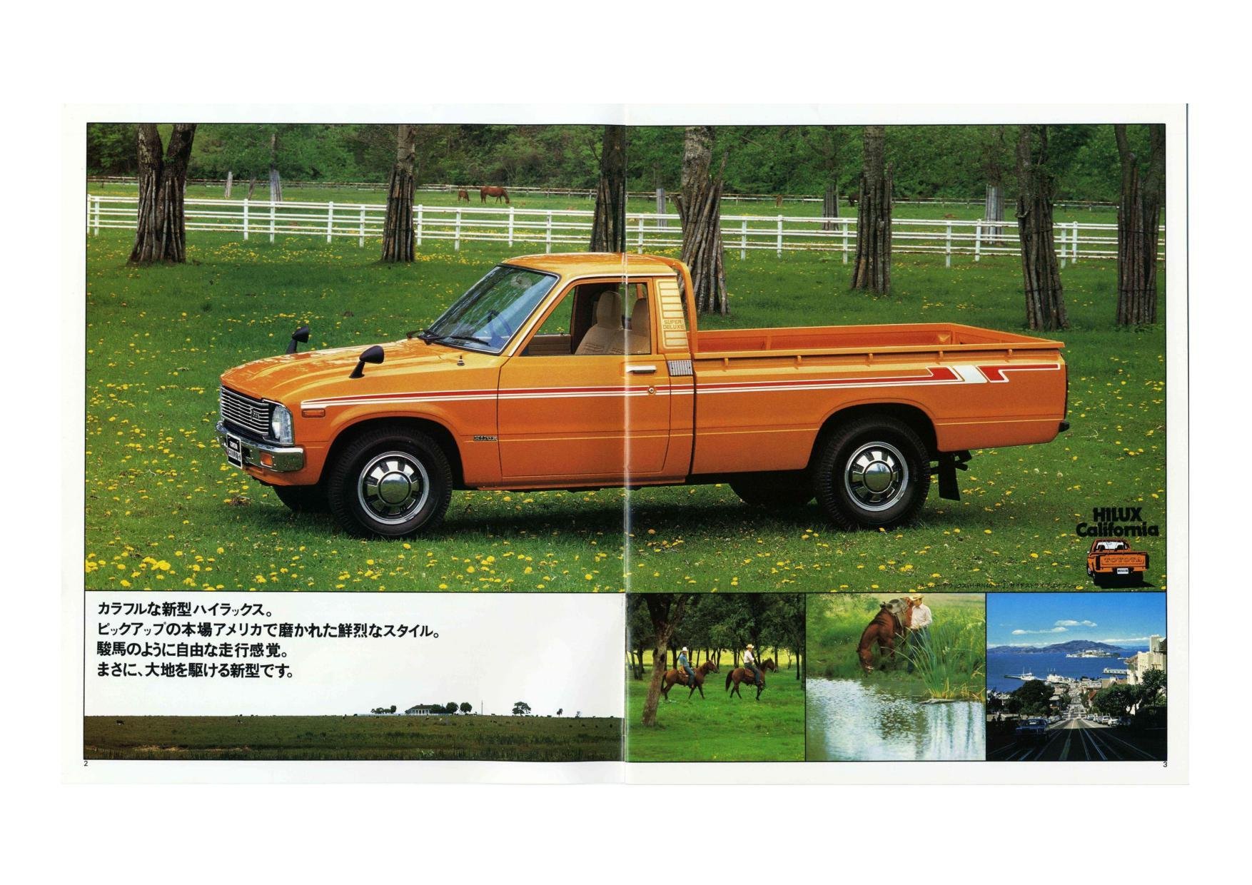 1979 Toyota Hilux California Pickup Truck Brochure. Japan, 8-1978
