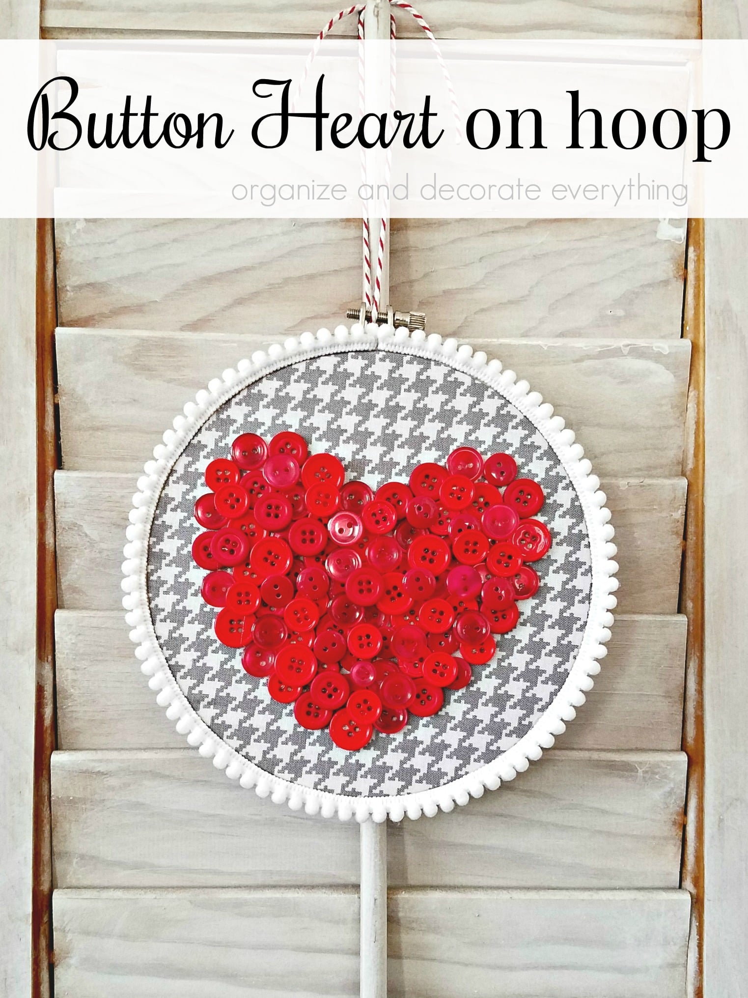 Andmary Heart button mini set up I LOVE YOU FROM THE BUTTON OF MY 