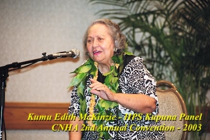 Edith Kanaka'ole, renowned kumu hula and Native Hawaiian cultural