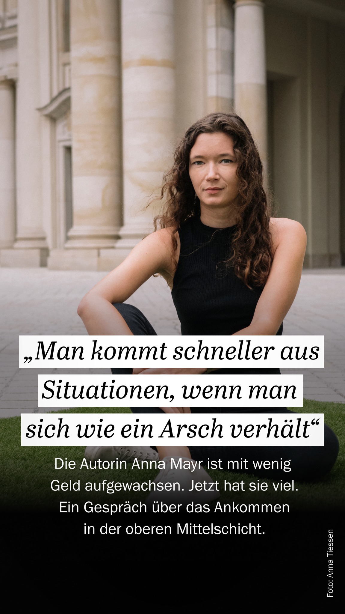 Tagesspiegel - Die 29-jährige Autorin Anna Mayr hatte...