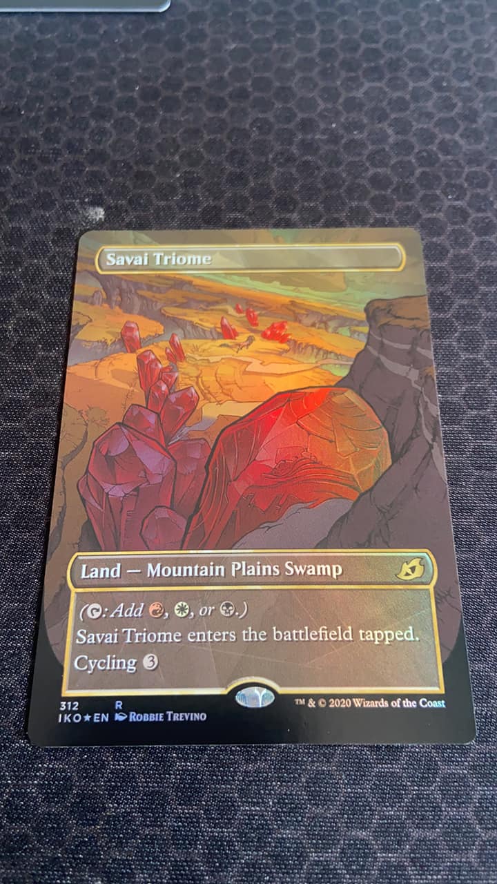 Magic: the Gathering's Burnt Offering card with holographic foil
