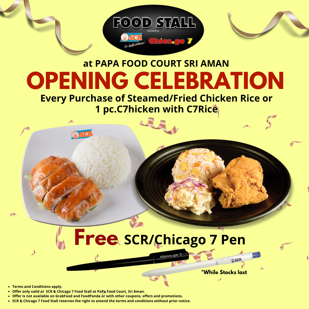 In conjunction with SCR &... - SCR - Singapore Chicken Rice | Facebook
