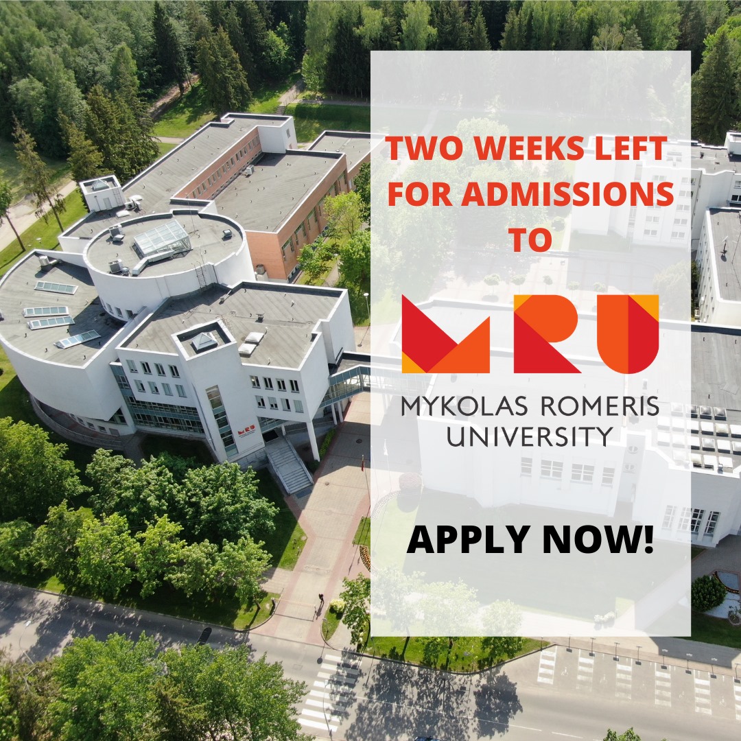 2 weeks left until the end of... - Mykolas Romeris University | Facebook