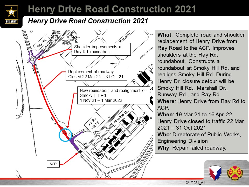 Fort Riley - KNOW BEFORE YOU GO: Henry Drive road... | Facebook