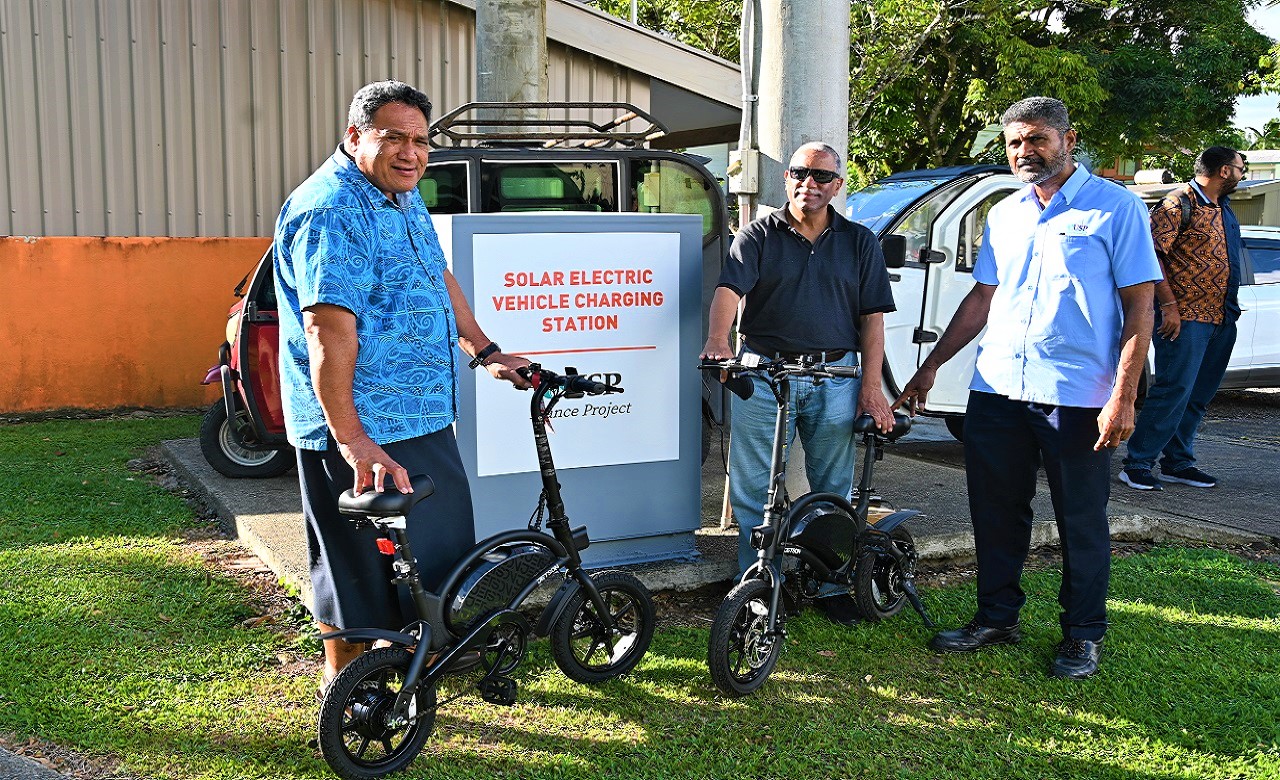 The University of the South Pacific - Three electronic bikes were ...