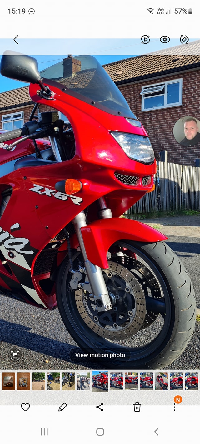 Hi guys! I'm looking for a front fairing of a '95 ZX9-R of the